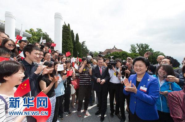 刘延东会见支持北京申冬奥会中国留学生代表
