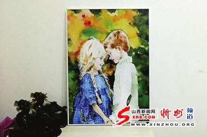 罗洁的画作。